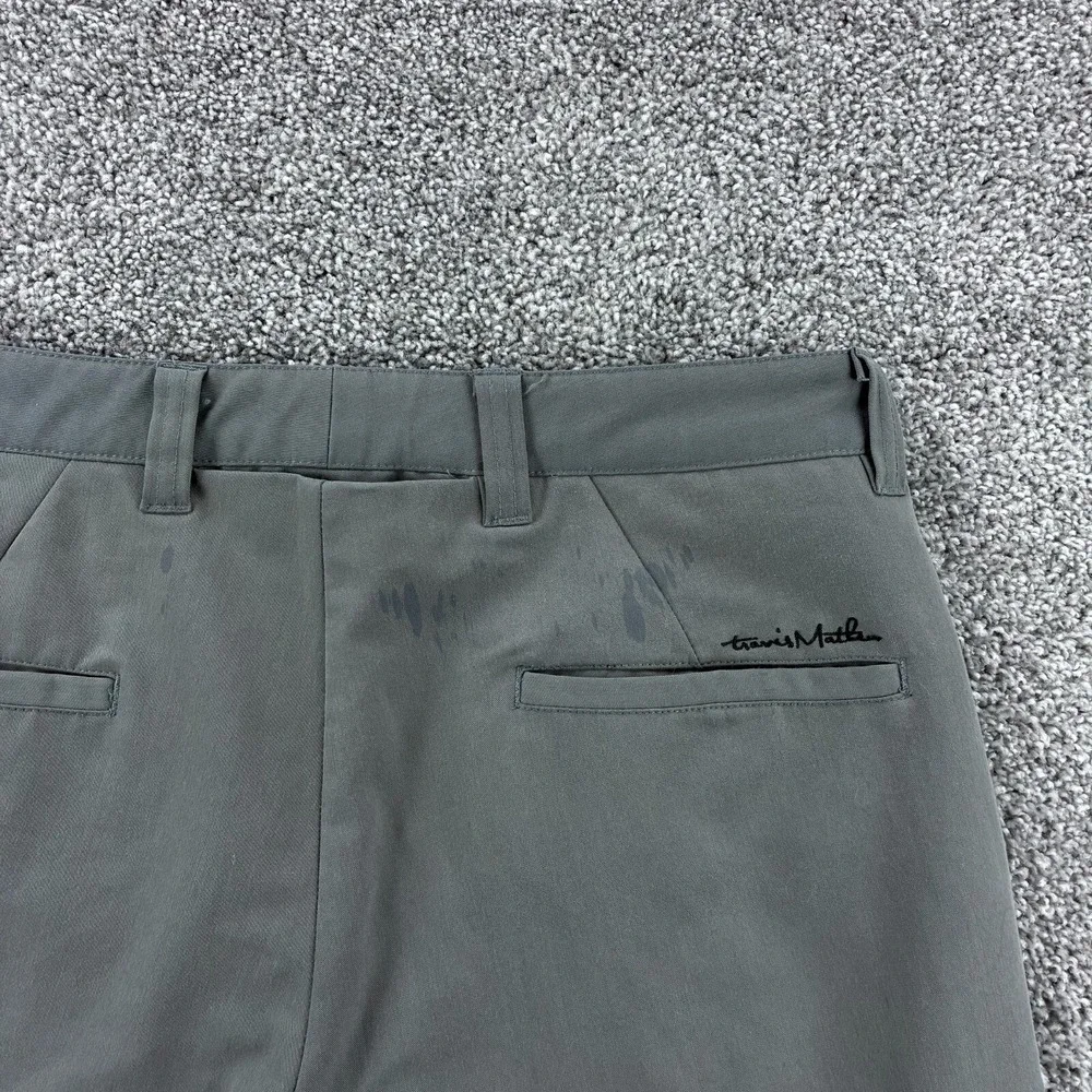 Travis Mathew Golf Shorts Mens 32 Gray Lightweight‎ Rayon Blend Golfing Khaki
